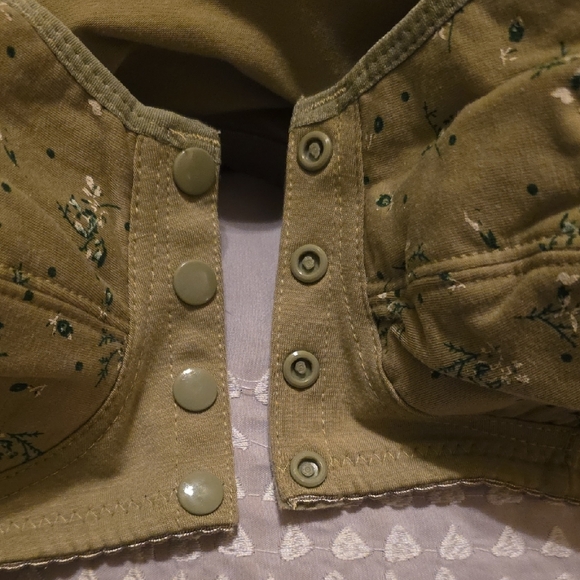 Floral Olive Green Women's Bra, NWOT, NEVER WORN - Picture 4 of 7